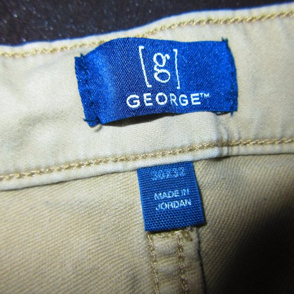 George Khaki Pants 30x32 Mens - Picture 3 of 9